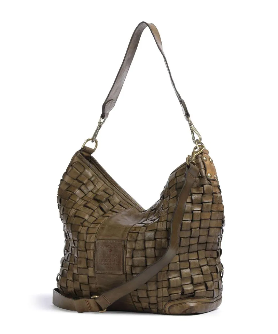 Beuteltasche Rindsleder khaki