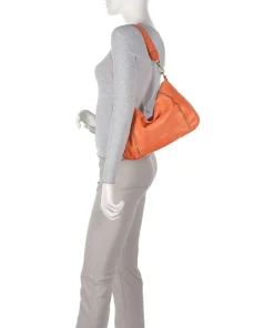 Beuteltasche Rindsleder orange