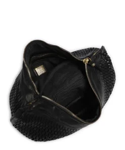 Beuteltasche Rindsleder schwarz