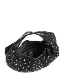 Beuteltasche Rindsleder schwarz