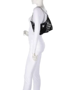 BGRAYA Schultertasche Lederimitat schwarz