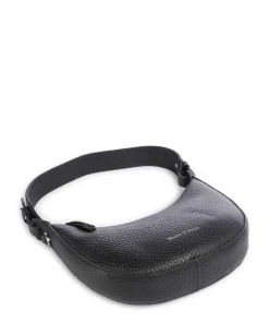 Bira Schultertasche genarbtes Rindsleder schwarz