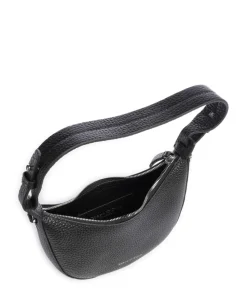 Bira Schultertasche genarbtes Rindsleder schwarz