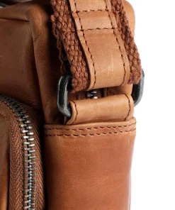 Birmingham Umhängetasche Pull-Up Rindsleder cognac