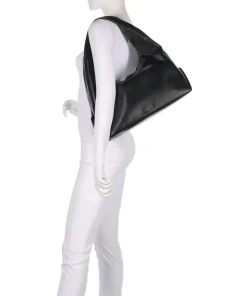 BIVA Beuteltasche Lederimitat schwarz