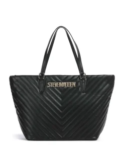 BJUDE Shopper Lederimitat schwarz