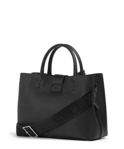 BKESS-L Handtasche Lederimitat schwarz