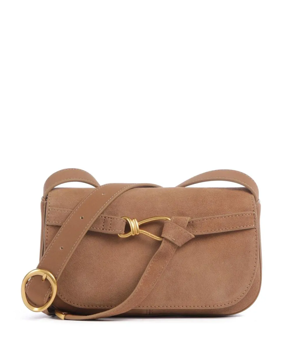 BKLARE Umhängetasche Wildleder tan