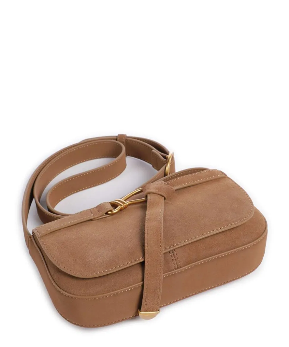 BKLARE Umhängetasche Wildleder tan