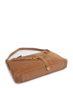 BKLARITY Beuteltasche Wildleder tan