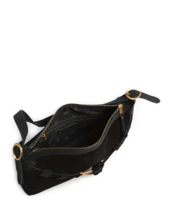 BKLARITY Beuteltasche Wildleder schwarz