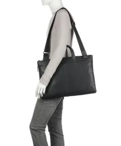 Black Square Aktentasche 15″ fein genarbtes Rindsleder schwarz