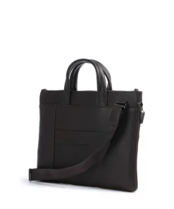 Black Square Aktentasche 15″ fein genarbtes Leder dunkelbraun