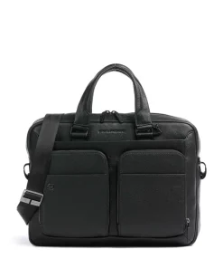 Black Square Aktentasche 15″ fein genarbtes Rindsleder schwarz