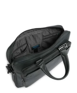 Black Square Aktentasche 15″ genarbtes Leder dunkelgrün