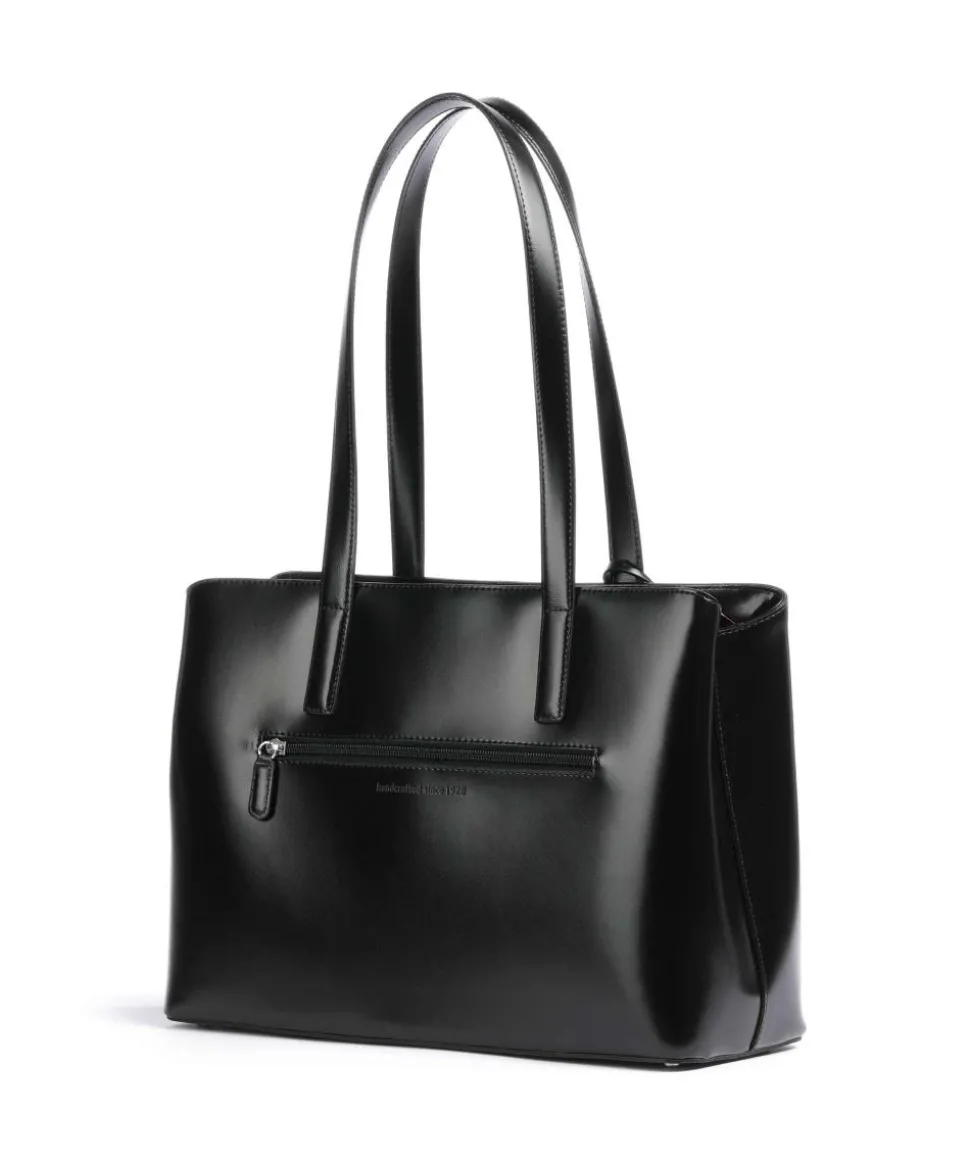 Black Tie Shopper glattes Rindsleder schwarz
