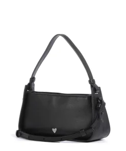 Black Valentine Sheep Natural Schultertasche Schafsleder schwarz