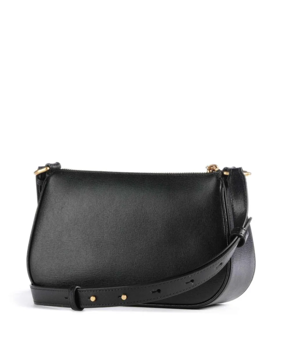 Bleecker Umhängetasche Saffiano-Rindsleder schwarz