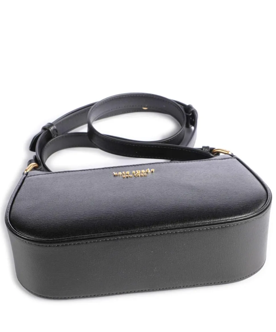 Bleecker Umhängetasche Saffiano-Rindsleder schwarz