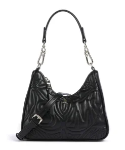 BLIMITED Schultertasche Lederimitat schwarz