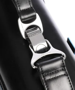 Blue Square Aktentasche 15″ Leder, genarbtes Leder schwarz