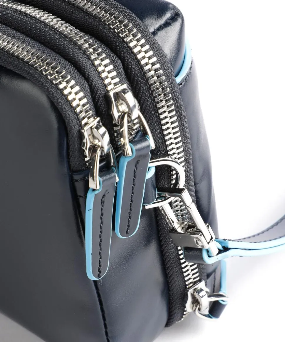 Blue Square Handgelenktasche Rindsleder dunkelblau