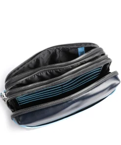 Blue Square Handgelenktasche Rindsleder dunkelblau