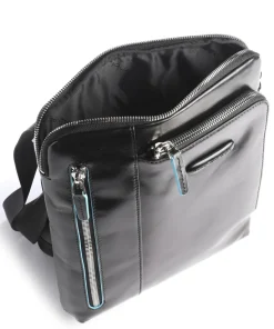 Blue Square Umhängetasche Leder schwarz