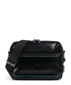 Blue Square Umhängetasche fein genarbtes Rindsleder schwarz