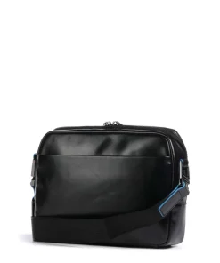 Blue Square Umhängetasche fein genarbtes Rindsleder schwarz