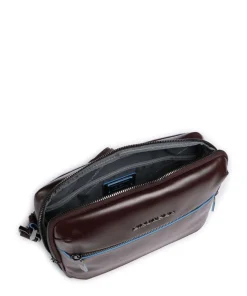 Blue Square Umhängetasche fein genarbtes Rindsleder dunkelbraun