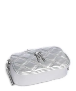 BMARVIS Umhängetasche Lederimitat silber