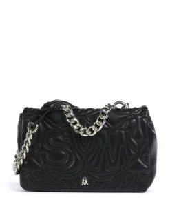 BNOTABLE Umhängetasche Lederimitat schwarz