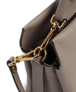 Boheme Grana Double Beuteltasche genarbtes Rindsleder taupe