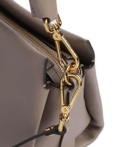 Boheme Grana Double Handtasche genarbtes Leder taupe