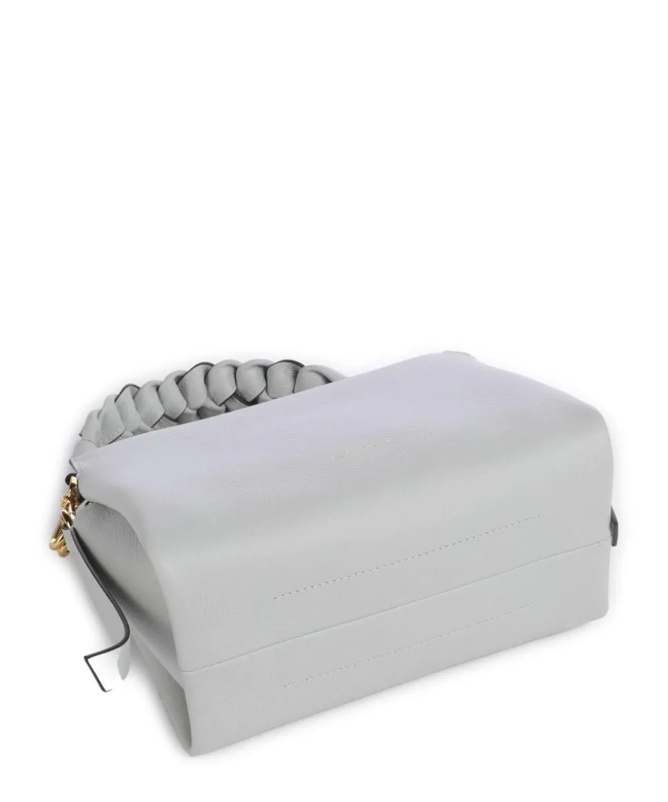 Boheme Grana Double Handtasche genarbtes Leder hellblau