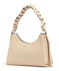 Boheme Grana Double Schultertasche genarbtes Leder natur