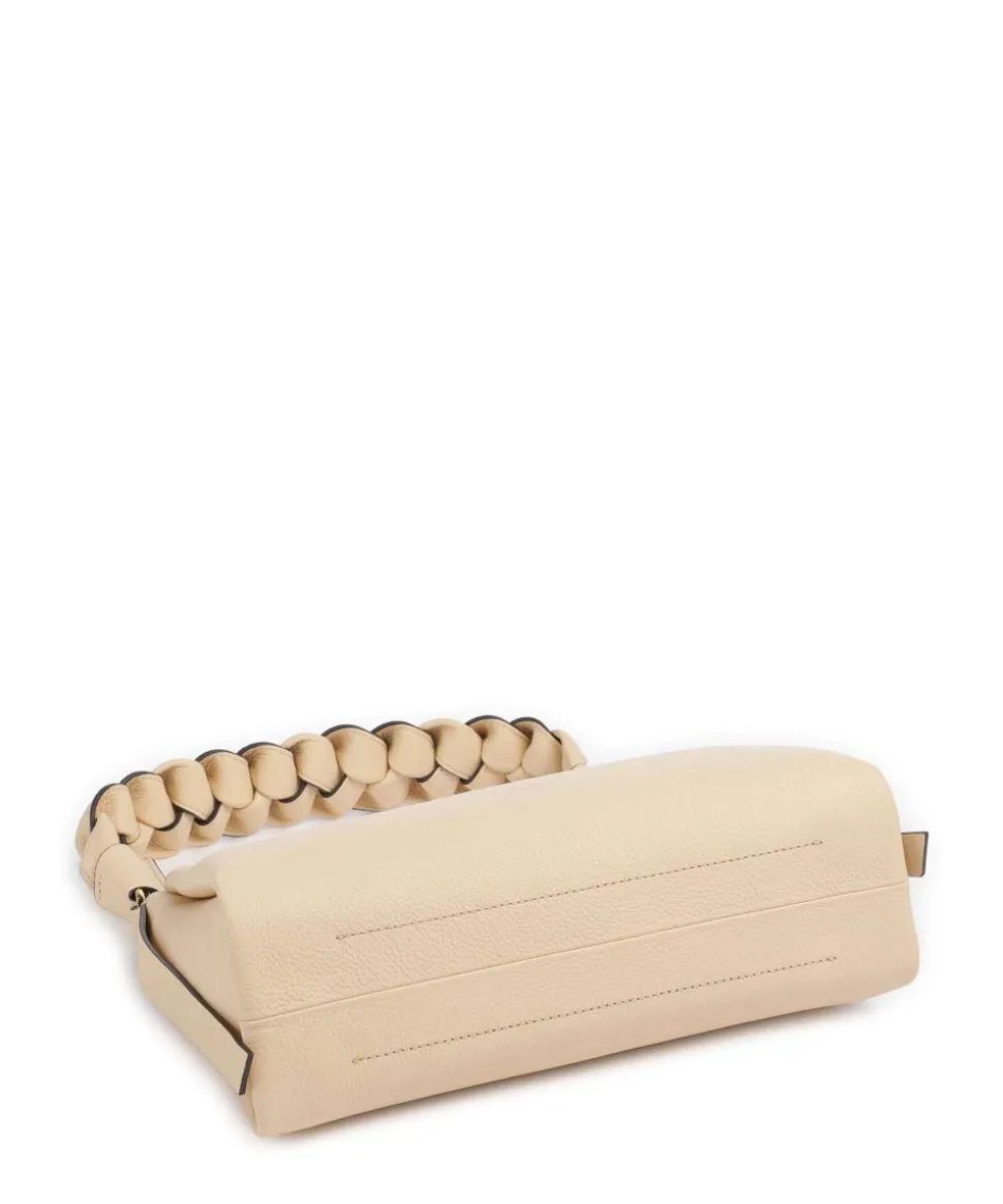 Boheme Grana Double Schultertasche genarbtes Leder natur