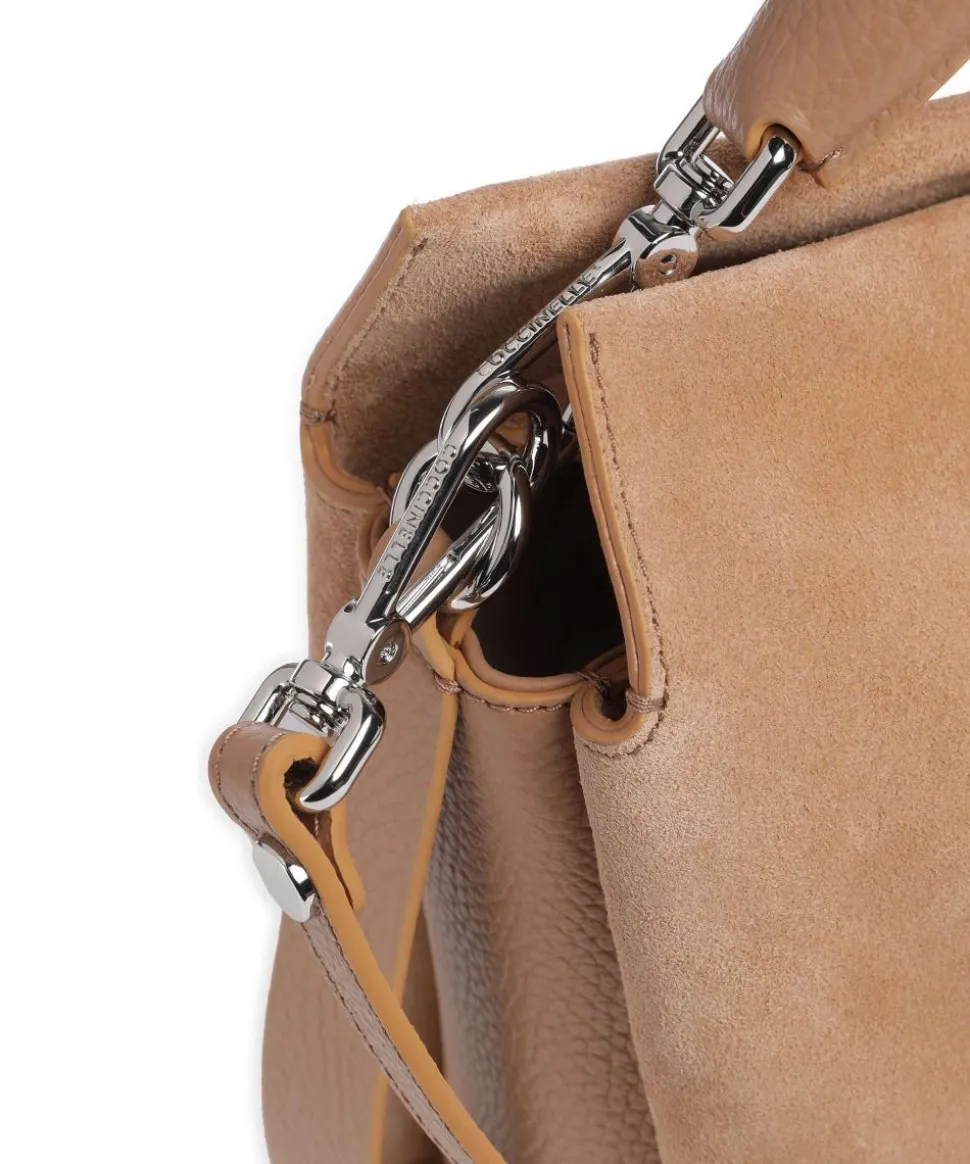 Boheme Suede Beuteltasche aufgerautes Rindsleder hellbraun