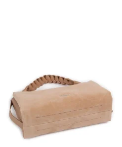 Boheme Suede Beuteltasche aufgerautes Rindsleder hellbraun