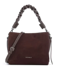 Boheme Suede Handtasche aufgerautes Rindsleder dunkelbraun