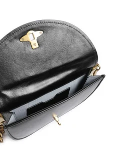 Bonnie Polished Umhängetasche Leder schwarz