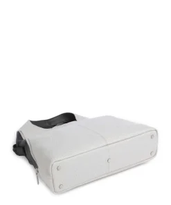 Boston Kirsten Handtasche genarbtes Leder hellgrau