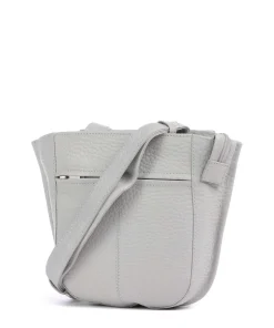 Boston Lorna Umhängetasche genarbtes Leder hellgrau