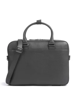 Bosun Aktentasche 15″ genarbtes Rindsleder dunkelgrau