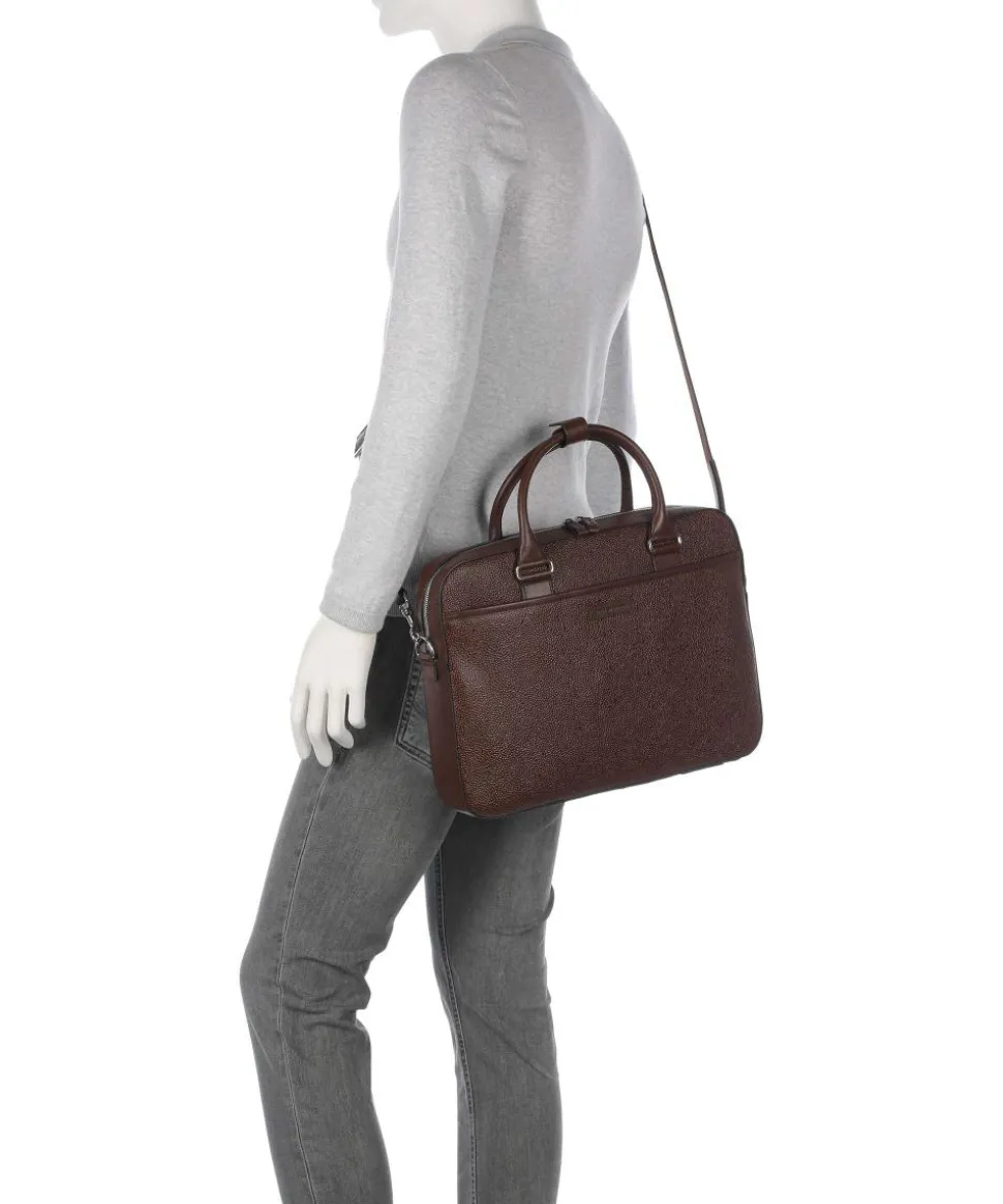 Bosun Aktentasche genarbtes Rindsleder cognac