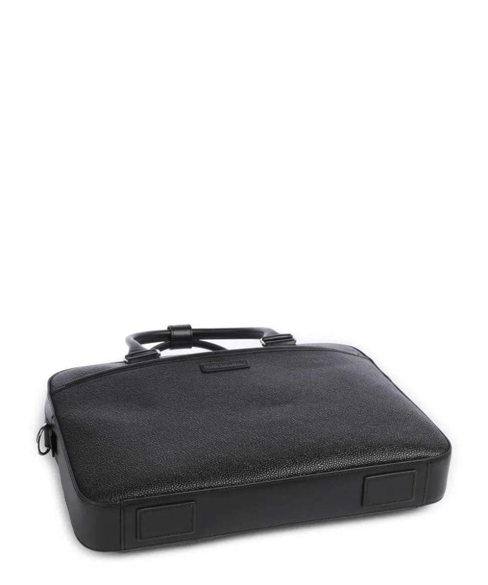 Bosun Aktentasche genarbtes Rindsleder schwarz