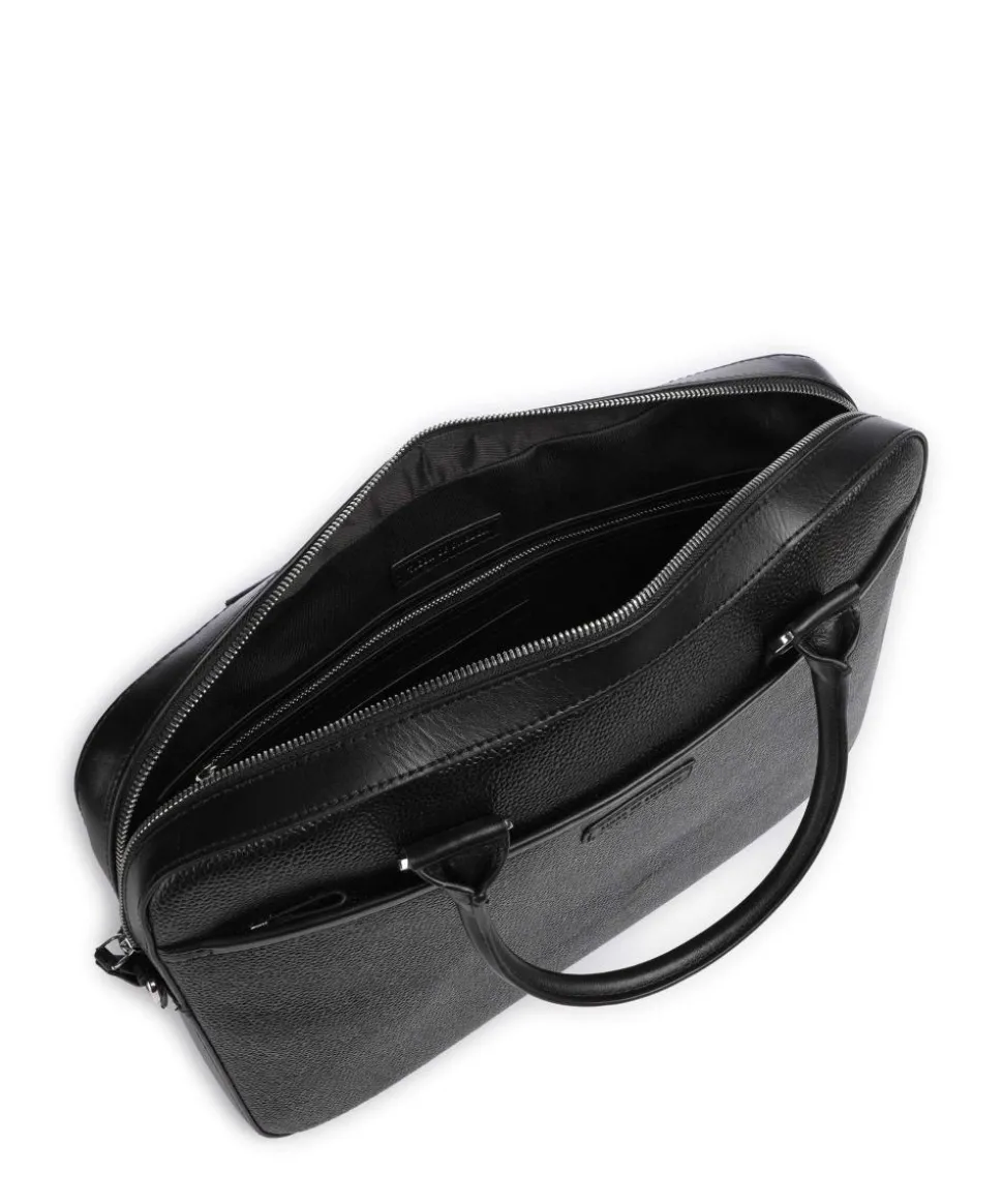 Bosun Aktentasche genarbtes Rindsleder schwarz