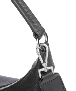 Bozen Ite Beuteltasche genarbtes Rindsleder schwarz