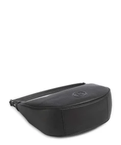 Bozen Ite Beuteltasche genarbtes Rindsleder schwarz